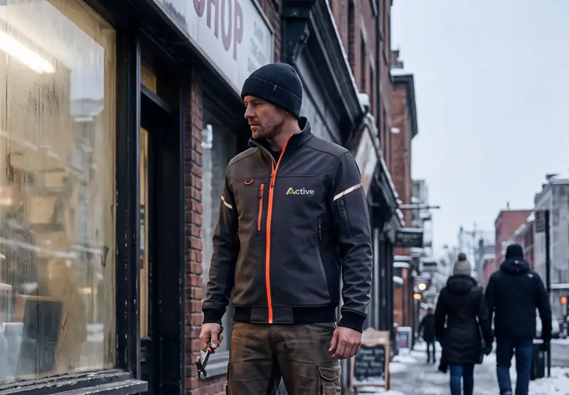 Personalised bomber jackets for winter workwear