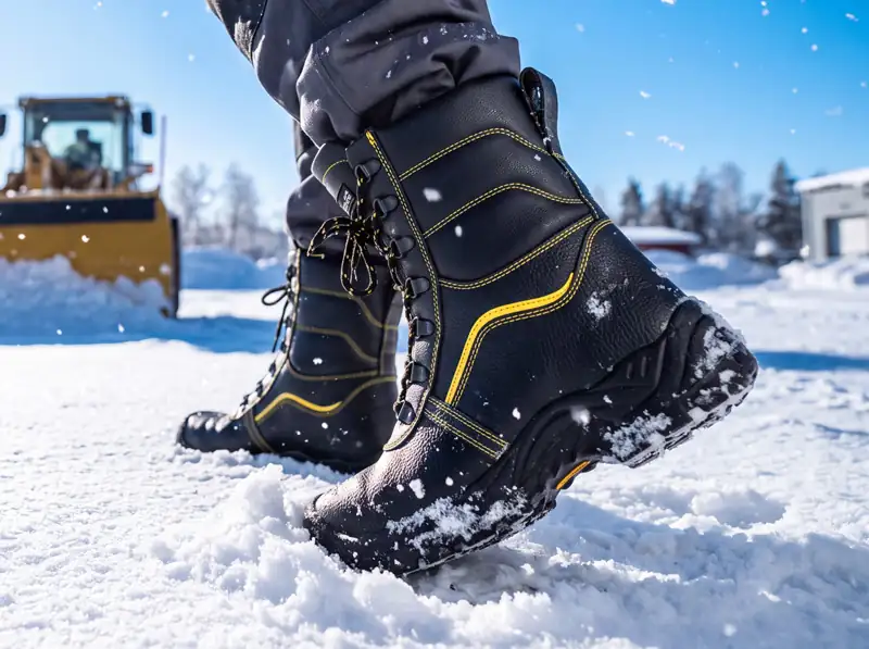 Winter work boots and footwear for cold weather protection