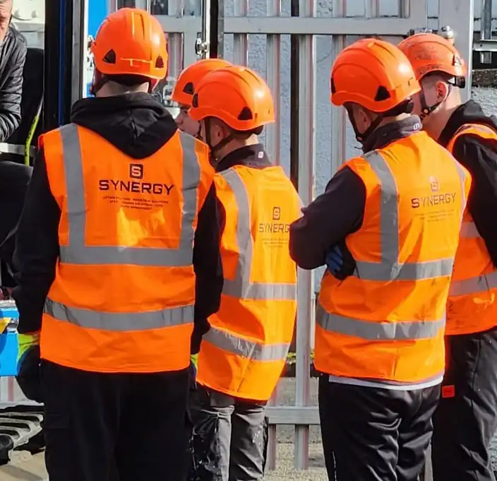 Customised Hi-Vis workwear with logos added